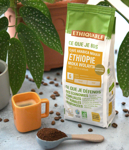 Arabica moulu Éthiopie Ethiquable