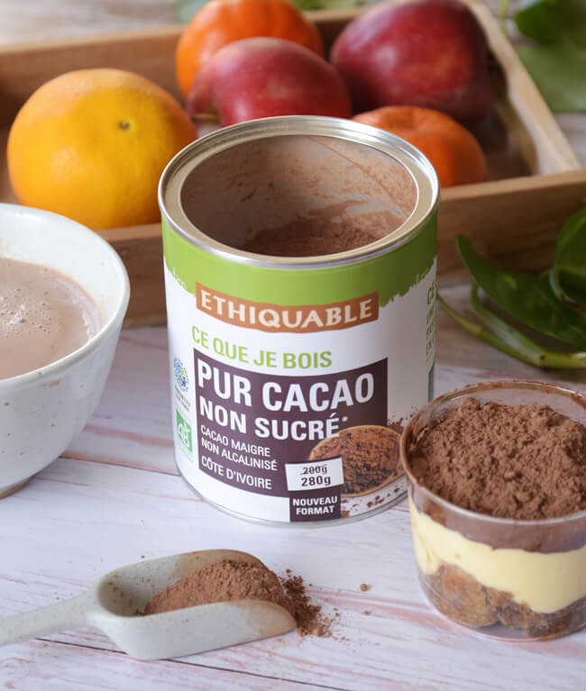 Cacao poudre pur 100 % sans sucre
