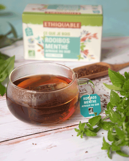 Rooibos menthe bio équitable Ethiquable