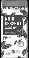 chocolat noir dessert ethiquable bio equitable 65%