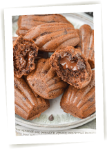 Madeleines intenses au chocolat